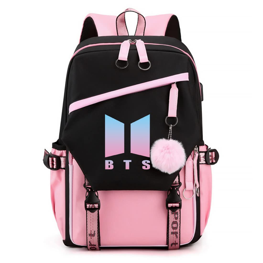 PALAY BTS Backpack for Boys Kpop BTS Bangtan School Backback for Student with Cable Vent, Backpack Travel Bag Backpack Laptop Bag PALAY BTS Backpack for Boys Kpop BTS Bangtan School Backback for Student with Cable Vent, Backpack Travel Bag Backpack Laptop Bag